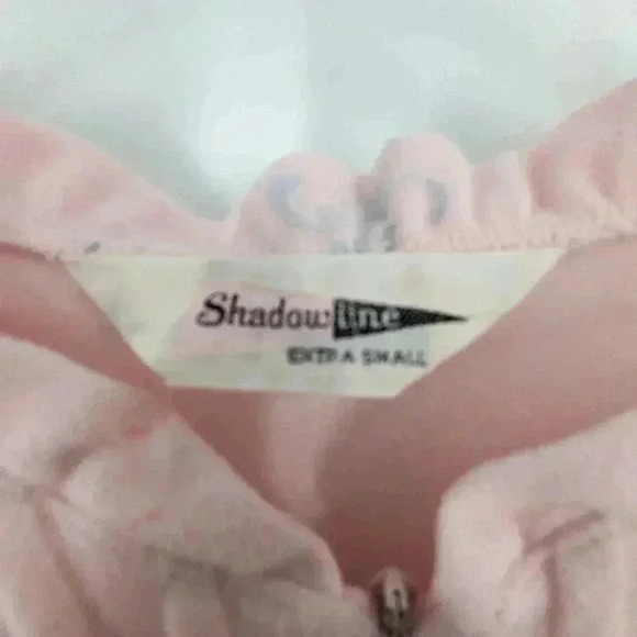 Shadow Line VTG Women's Light Pink Floral Size XS Long Sleeve Long Nightgown - Picture 6 of 8